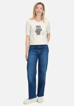 Betty Barclay Shirts*Basic Shirt mit Applikation Patch Cream/Grey