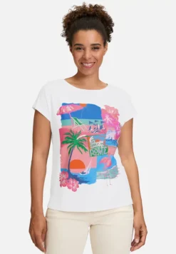 Betty Barclay Shirts*Basic Shirt mit Aufdruck Patch White/Varicolored