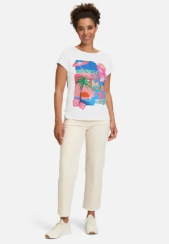 Betty Barclay Shirts*Basic Shirt mit Aufdruck Patch White/Varicolored