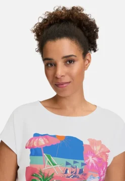 Betty Barclay Shirts*Basic Shirt mit Aufdruck Patch White/Varicolored