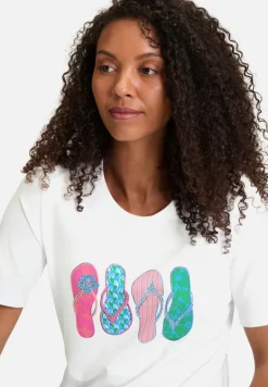 Betty Barclay Shirts*Basic Shirt mit Aufdruck Patch White/Varicolored