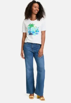 Betty Barclay Shirts*Basic Shirt mit Aufdruck Patch White/Blue
