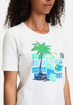 Betty Barclay Shirts*Basic Shirt mit Aufdruck Patch White/Blue