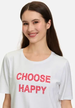 Betty Barclay Shirts*Basic Shirt mit Aufdruck Patch White/Red