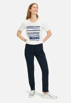 Betty Barclay Shirts*Basic Shirt mit Aufdruck Patch Cream/Dark Blue