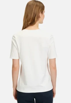 Betty Barclay Shirts*Basic Shirt mit Aufdruck Patch Cream/Dark Blue
