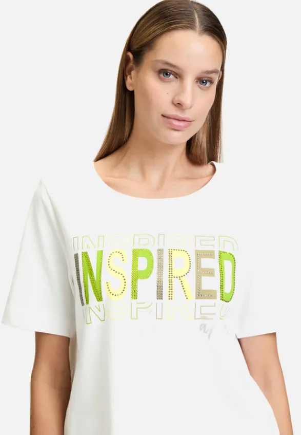Betty Barclay Shirts*Basic Shirt mit Aufdruck Patch White/Green