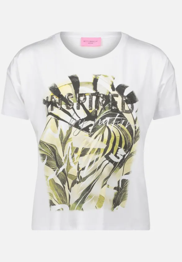 Betty Barclay Shirts*Basic Shirt mit Aufdruck Patch White/Green