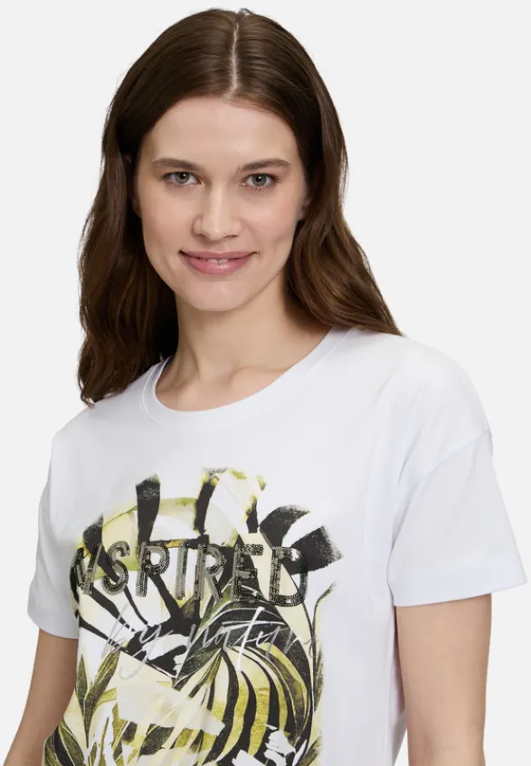 Betty Barclay Shirts*Basic Shirt mit Aufdruck Patch White/Green