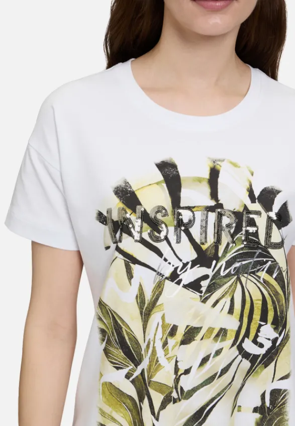 Betty Barclay Shirts*Basic Shirt mit Aufdruck Patch White/Green