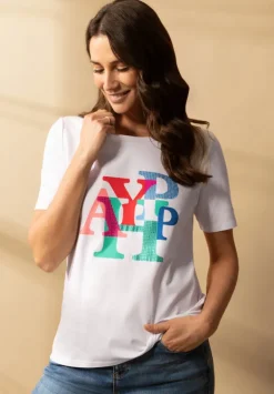 Betty Barclay Shirts*Basic Shirt mit Aufdruck Patch White/Varicolored