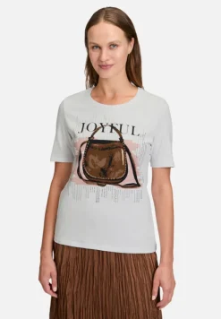 Betty Barclay Shirts*Basic Shirt mit Aufdruck Patch White/Brown