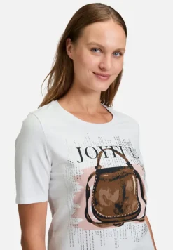 Betty Barclay Shirts*Basic Shirt mit Aufdruck Patch White/Brown