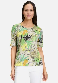 Betty Barclay Shirts*Basic Shirt mit Blumenprint Green /Khaki