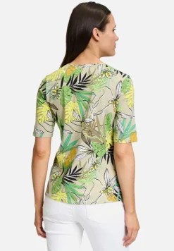 Betty Barclay Shirts*Basic Shirt mit Blumenprint Green /Khaki