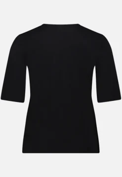 Betty Barclay Shirts*Basic Shirt mit Knöpfen Patch Black/Beige