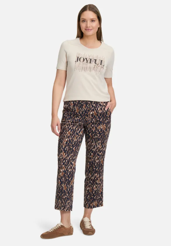 Betty Barclay Shirts*Basic Shirt mit Placement Patch Beige/Dark Blue