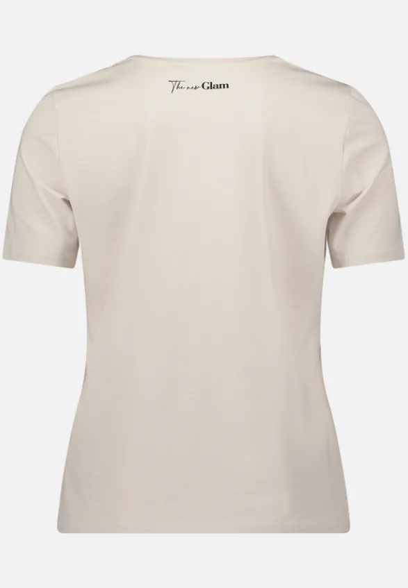 Betty Barclay Shirts*Basic Shirt mit Placement Patch Beige/Dark Blue
