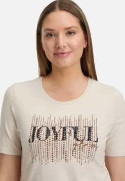 Betty Barclay Shirts*Basic Shirt mit Placement Patch Beige/Dark Blue