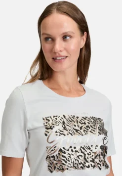 Betty Barclay Shirts*Basic Shirt mit Placement Patch White/Black