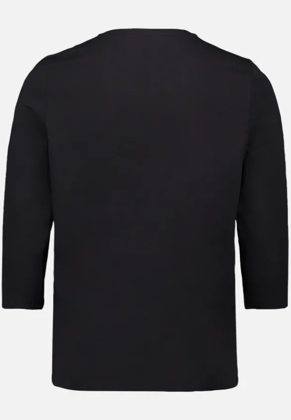 Betty Barclay Shirts*Basic Shirt mit Placement Patch Black/Brown