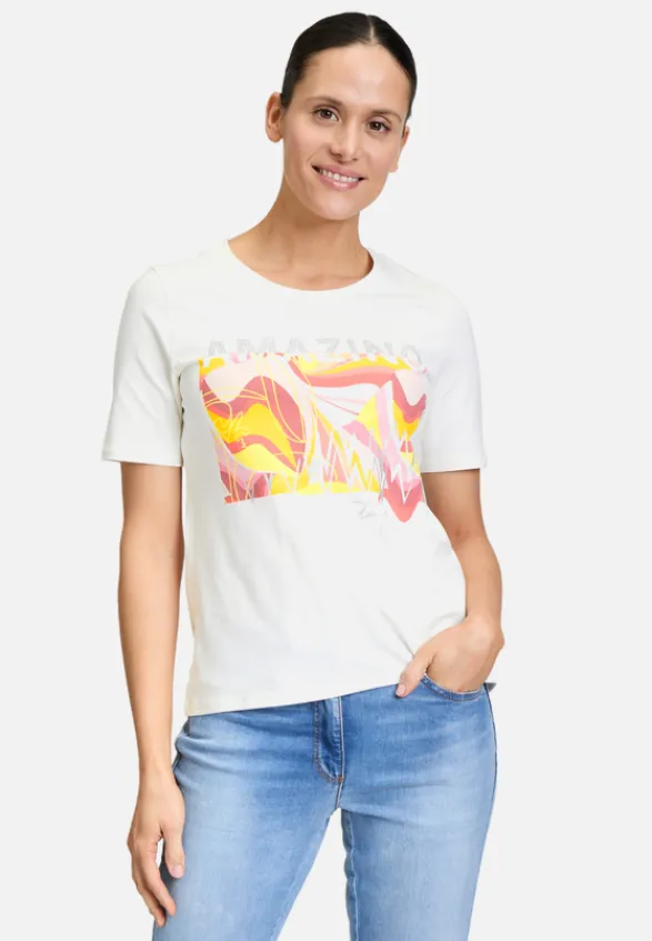 Betty Barclay Shirts*Basic Shirt mit Placement Patch Cream/Rosé