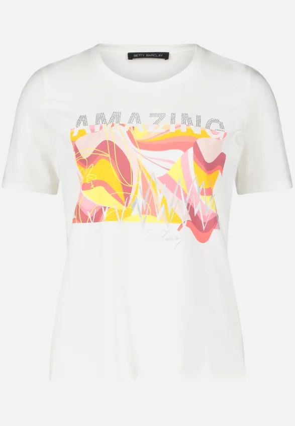 Betty Barclay Shirts*Basic Shirt mit Placement Patch Cream/Rosé