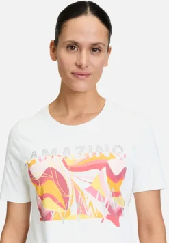 Betty Barclay Shirts*Basic Shirt mit Placement Patch Cream/Rosé