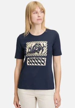 Betty Barclay Shirts*Basic Shirt mit Placement Patch Dark Blue/Beige