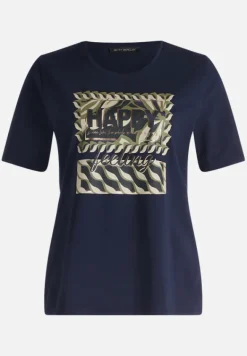 Betty Barclay Shirts*Basic Shirt mit Placement Patch Dark Blue/Beige