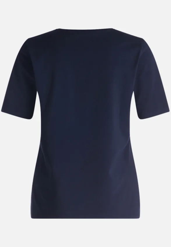 Betty Barclay Shirts*Basic Shirt mit Placement Patch Dark Blue/Beige