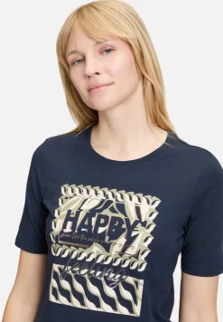 Betty Barclay Shirts*Basic Shirt mit Placement Patch Dark Blue/Beige