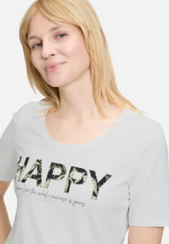 Betty Barclay Shirts*Basic Shirt mit Placement Patch White/Dark Blue