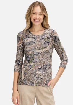 Betty Barclay Shirts*Basic Shirt mit Print Grau/Beige