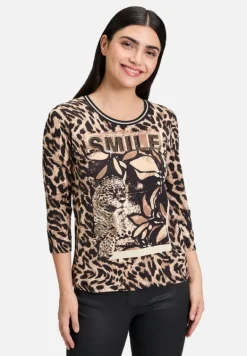 Betty Barclay Shirts*Basic Shirt mit Print Schwarz/Beige