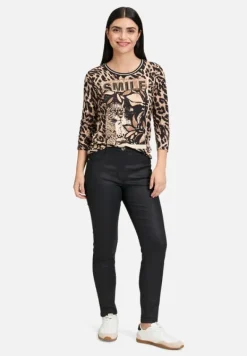 Betty Barclay Shirts*Basic Shirt mit Print Schwarz/Beige