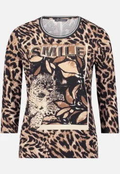 Betty Barclay Shirts*Basic Shirt mit Print Schwarz/Beige
