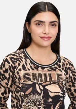 Betty Barclay Shirts*Basic Shirt mit Print Schwarz/Beige