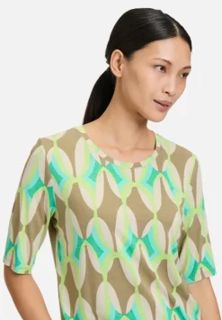 Betty Barclay Shirts*Basic Shirt mit Print Khaki/Green
