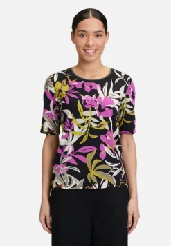 Betty Barclay Shirts*Basic Shirt mit Print Black/Khaki