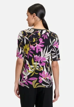 Betty Barclay Shirts*Basic Shirt mit Print Black/Khaki