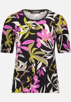 Betty Barclay Shirts*Basic Shirt mit Print Black/Khaki