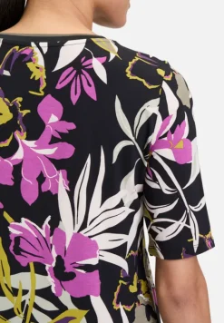 Betty Barclay Shirts*Basic Shirt mit Print Black/Khaki