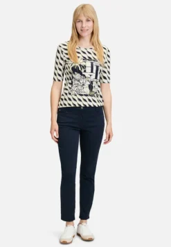Betty Barclay Shirts*Basic Shirt mit Print Beige/Dark Blue