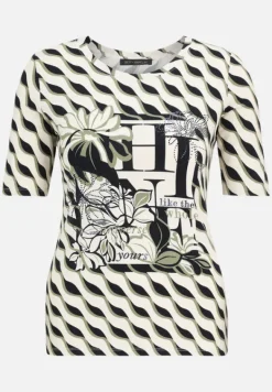 Betty Barclay Shirts*Basic Shirt mit Print Beige/Dark Blue