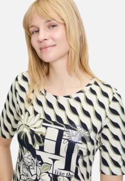 Betty Barclay Shirts*Basic Shirt mit Print Beige/Dark Blue