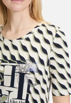 Betty Barclay Shirts*Basic Shirt mit Print Beige/Dark Blue