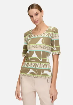 Betty Barclay Shirts*Basic Shirt mit Rippenstruktur Khaki/Green
