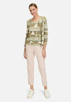 Betty Barclay Shirts*Basic Shirt mit Rippenstruktur Khaki/Green