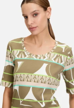 Betty Barclay Shirts*Basic Shirt mit Rippenstruktur Khaki/Green